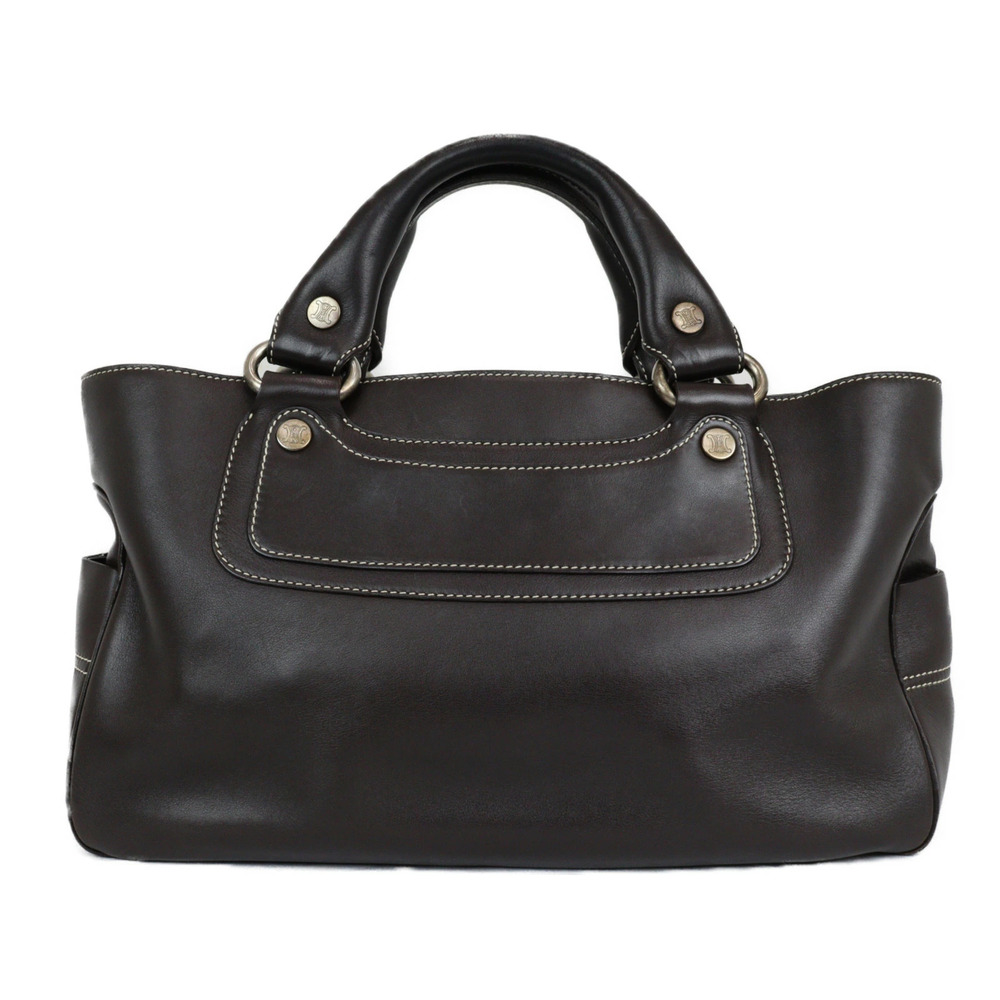 CELINE Boogie Bag Handbag Brown Leather
